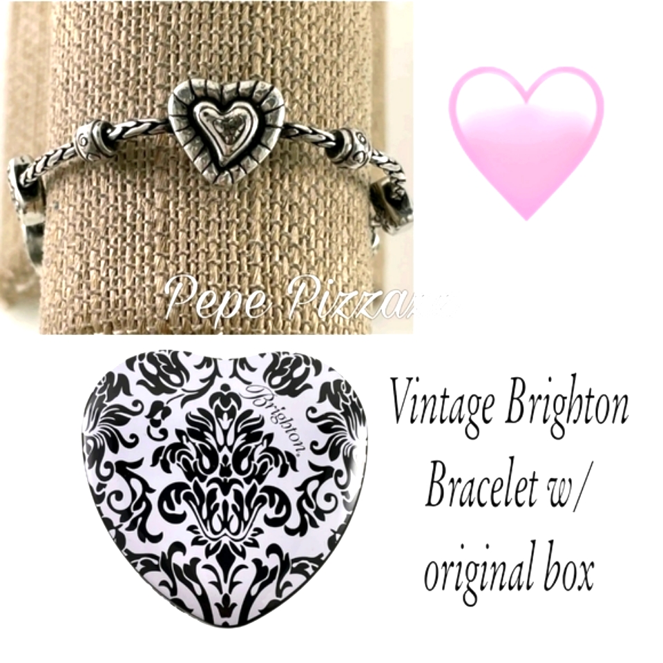 Brighton SilverTone Jewelry Bracelet 825 W Original Tin Case